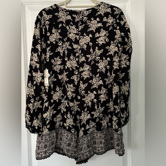 NEW Volcom “On The Brink” Floral Romper Jumpsuit Size L - Picture 4 of 10